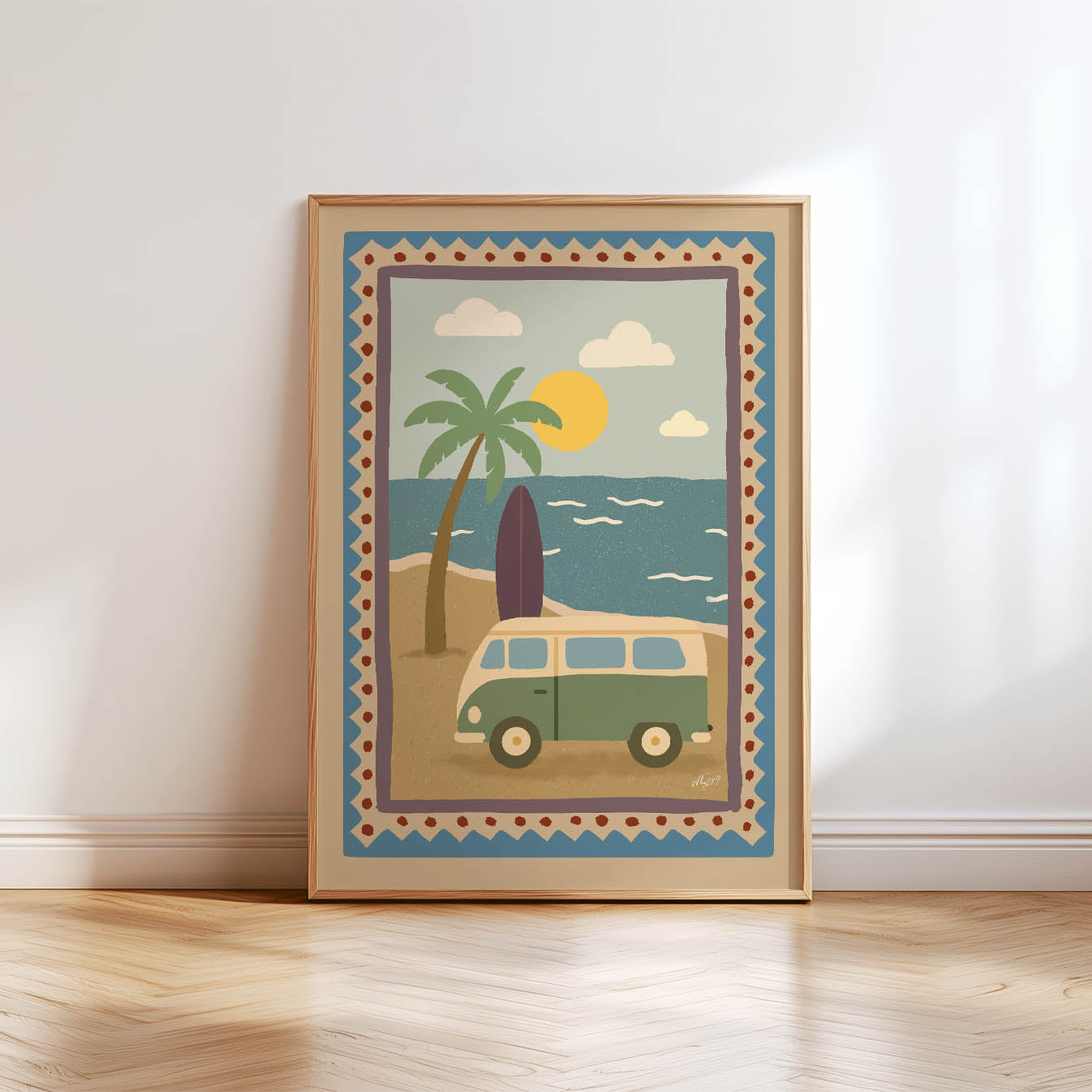 Surf Van Poster
