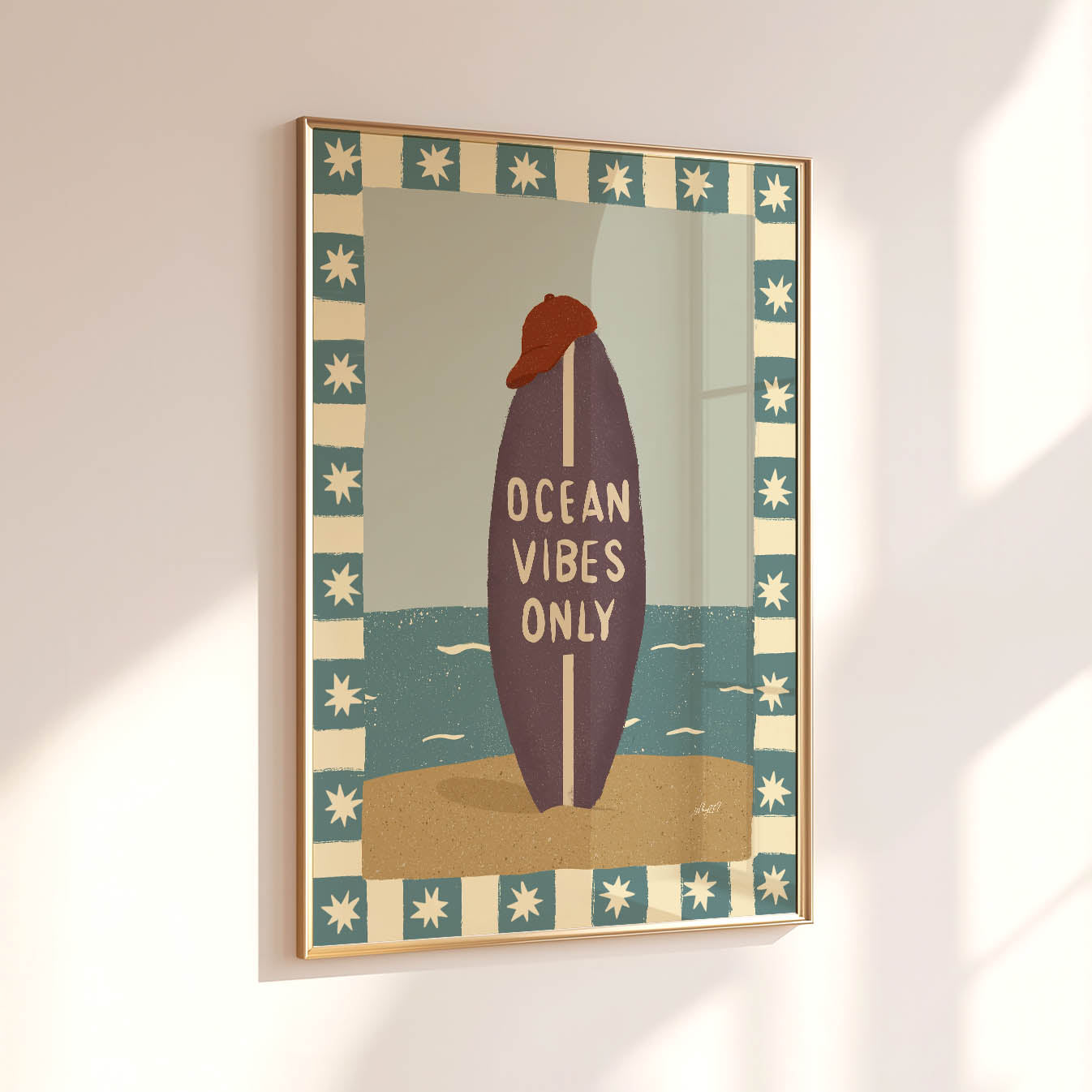 Ocean Vibes Only Poster