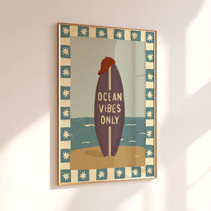 Ocean Vibes Only Poster