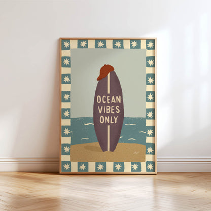Ocean Vibes Only Poster