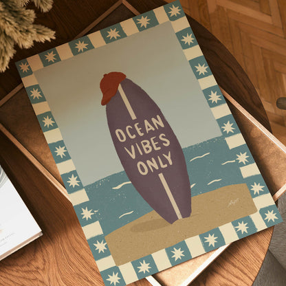 Ocean Vibes Only Poster