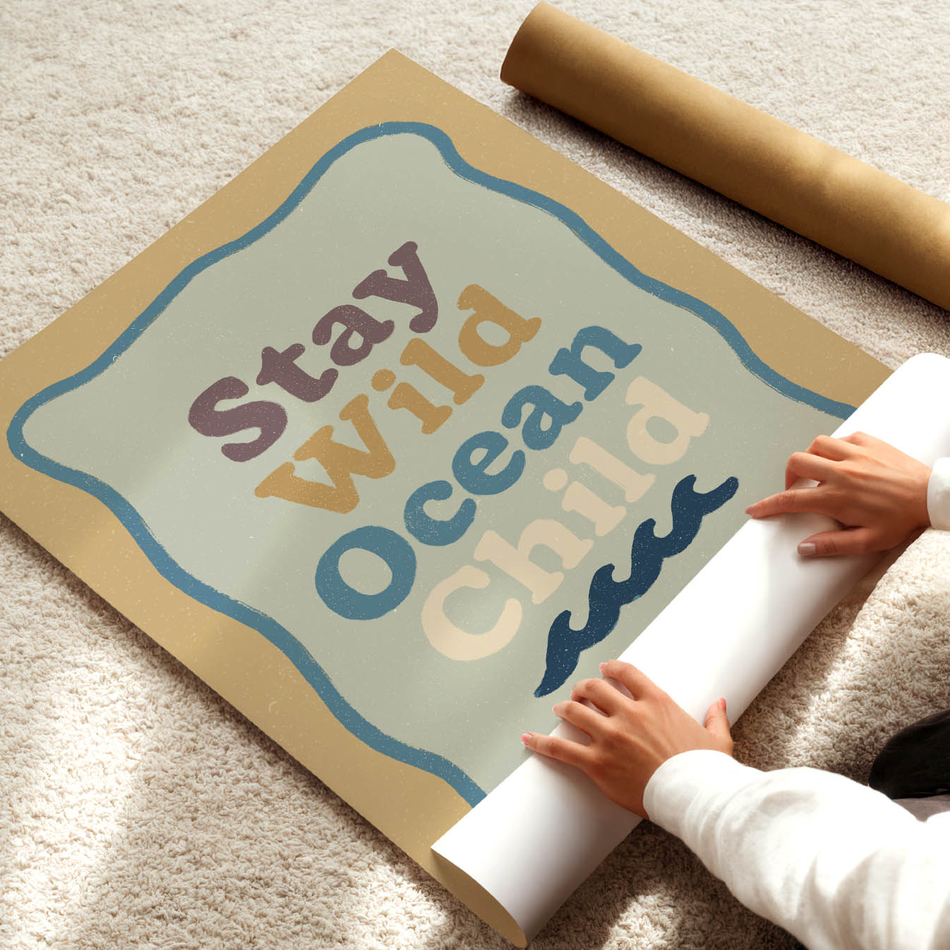 Stay Wild Ocean Child Poster