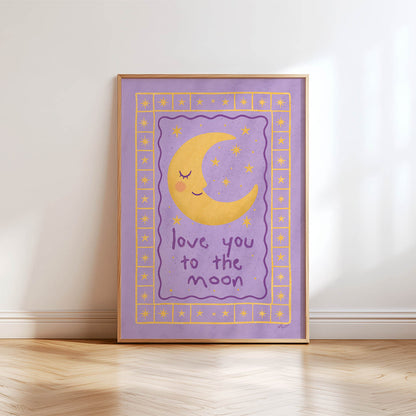 Love You to the Moon Poster
