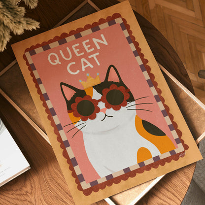Queen Cat Poster