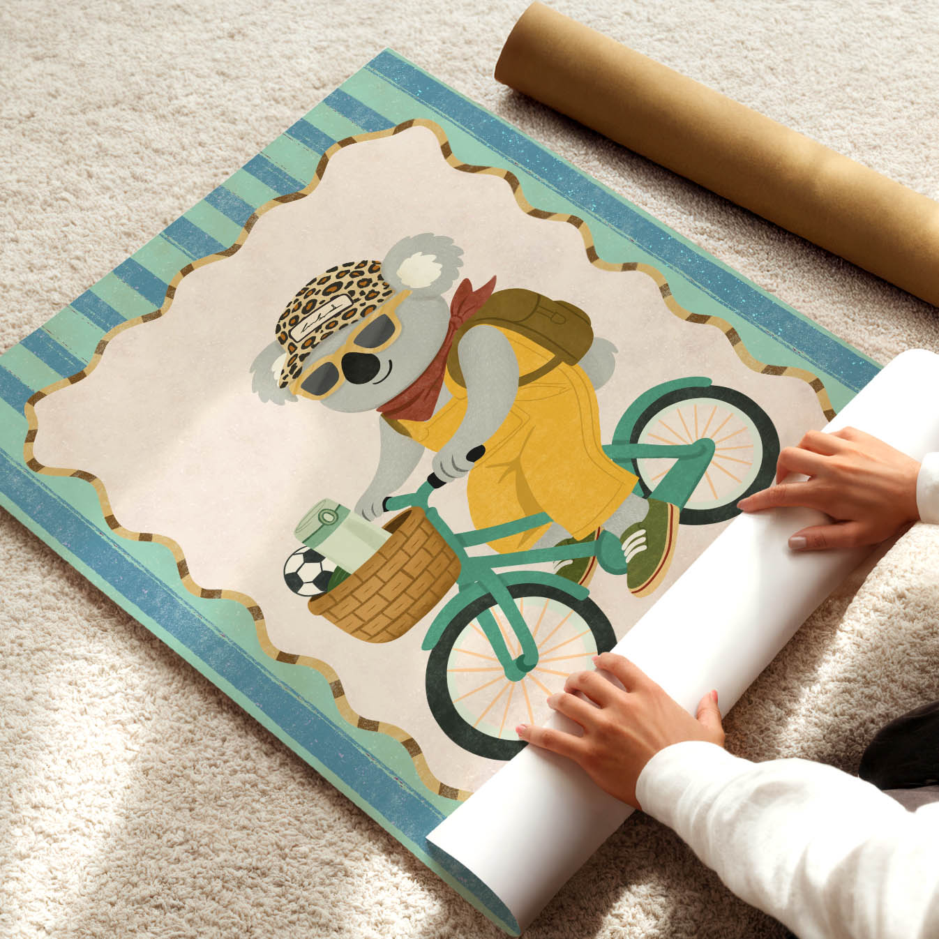 Koala Bicycle Poster