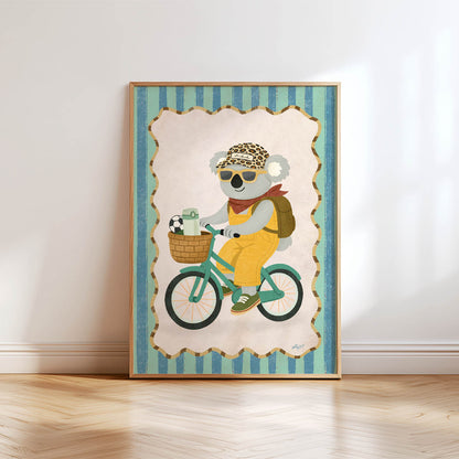 Koala Bicycle Poster