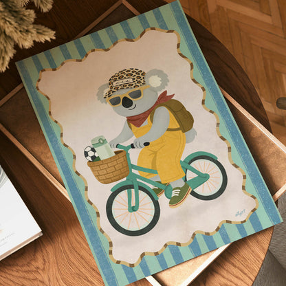 Koala Bicycle Poster