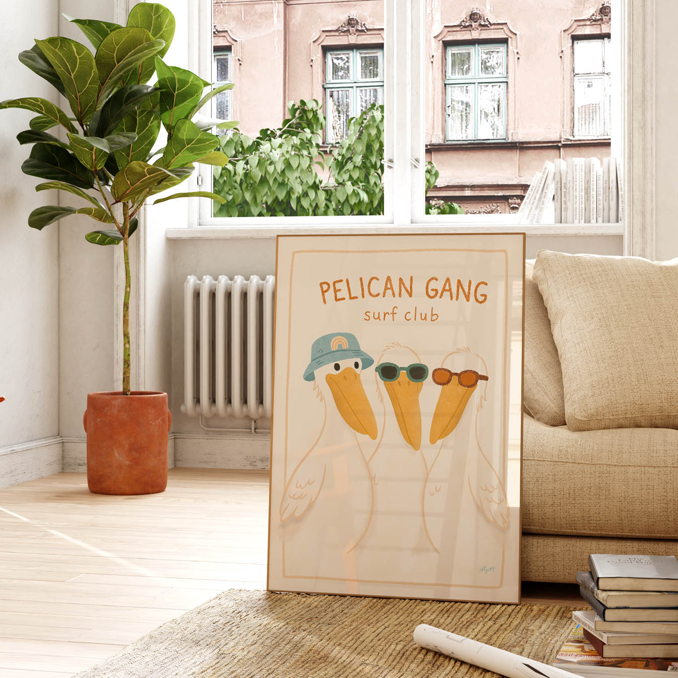 Pelican Surf Club Poster