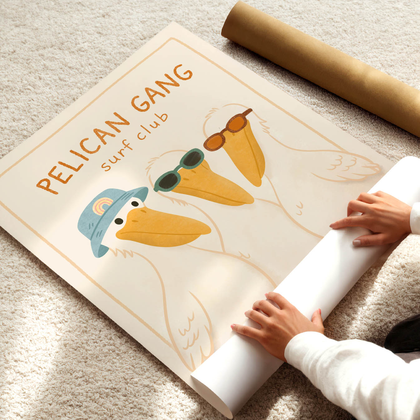 Pelican Surf Club Poster