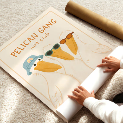 Pelican Surf Club Poster
