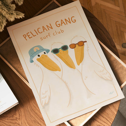 Pelican Surf Club Poster