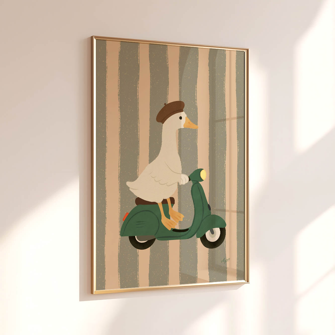 Parisian Goose Poster