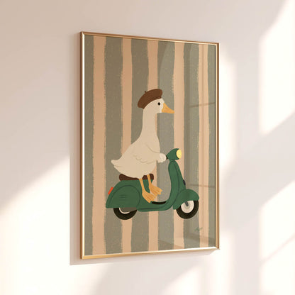 Parisian Goose Poster