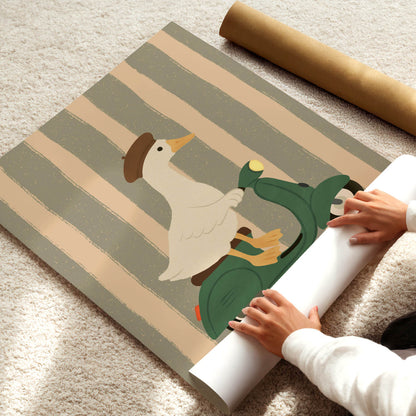Parisian Goose Poster