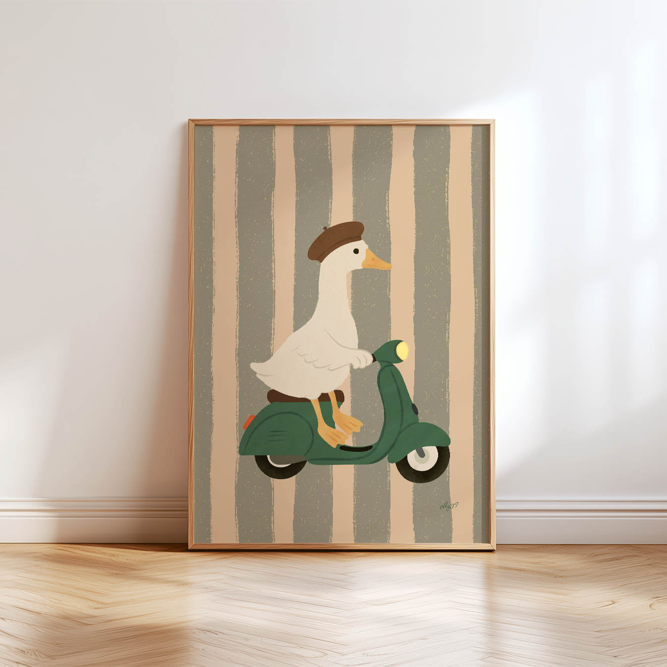 Parisian Goose Poster