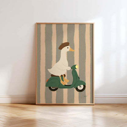 Parisian Goose Poster