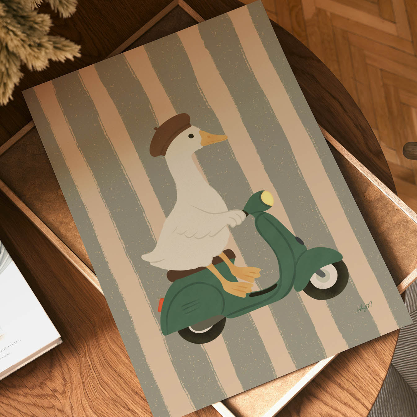 Parisian Goose Poster