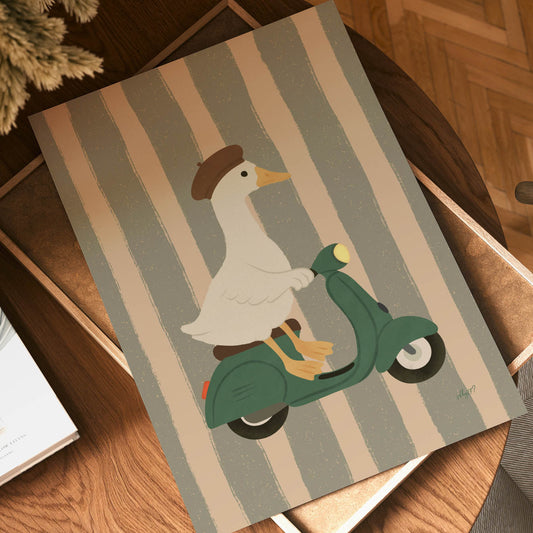 Parisian Goose Poster