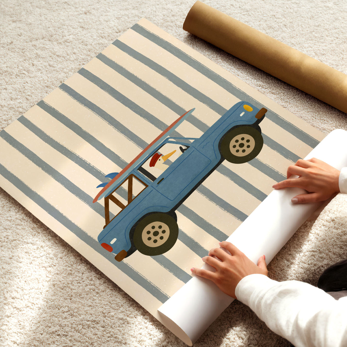 Surf Road Trip Poster