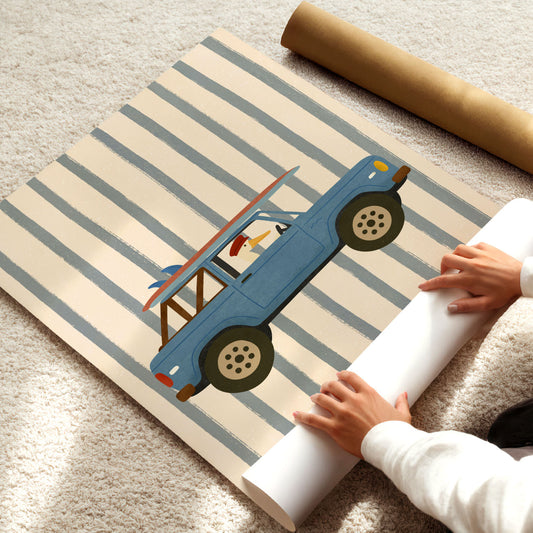 Surf Road Trip Poster