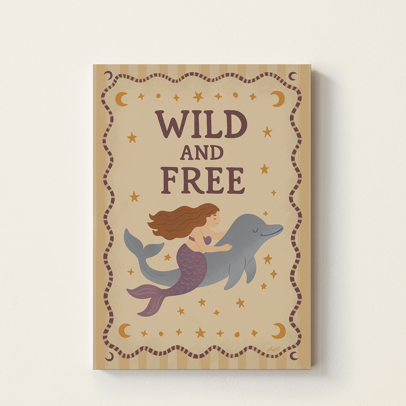 Wild & Free Mermaid Poster