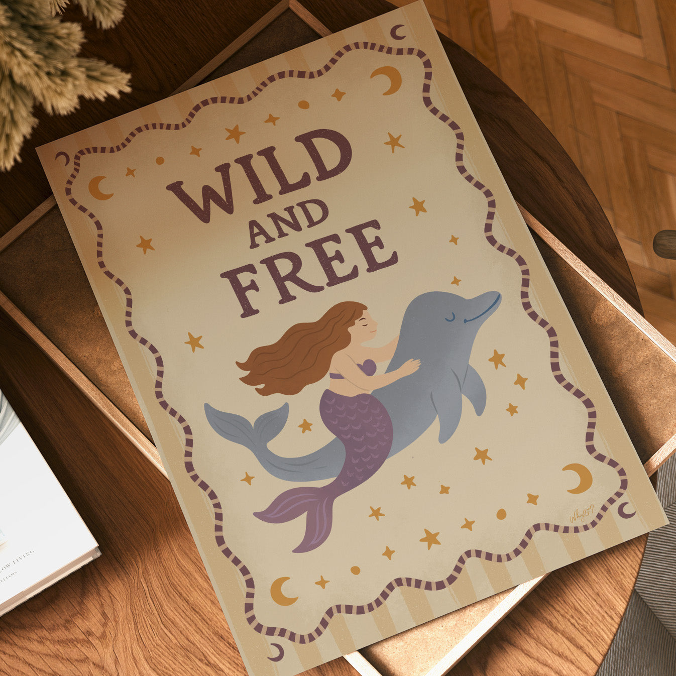 Wild & Free Mermaid Poster